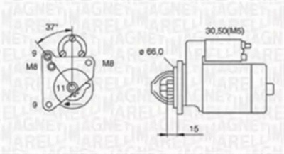 MAGNETI MARELLI 063720014010 -  Стартер